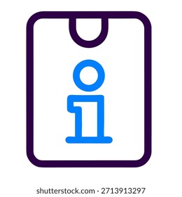 Info icon icon. An linear vector illustration of info icon isolated on white background.