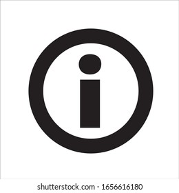 Icono de información símbolo de diseño símbolo de signo negro vectores Eps 