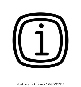 icono de información o logotipo símbolo de signo aislado ilustración vectorial - iconos vectoriales de estilo negro de alta calidad
