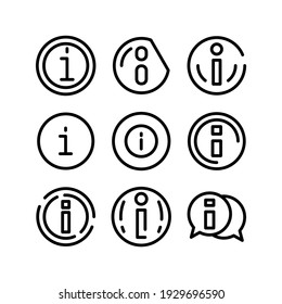info icon or logo isolated sign symbol vector illustration - Collection of high quality black style vector icons
