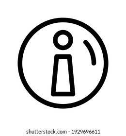 icono de información o logotipo símbolo de signo aislado ilustración vectorial - iconos vectoriales de estilo negro de alta calidad
