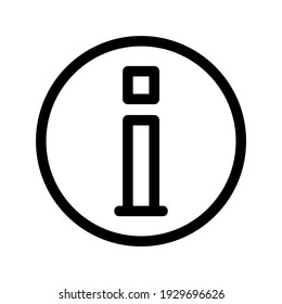 icono de información o logotipo símbolo de signo aislado ilustración vectorial - iconos vectoriales de estilo negro de alta calidad
