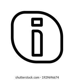 icono de información o logotipo símbolo de signo aislado ilustración vectorial - iconos vectoriales de estilo negro de alta calidad
