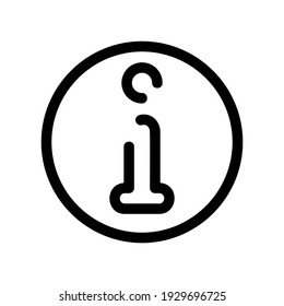 icono de información o logotipo símbolo de signo aislado ilustración vectorial - iconos vectoriales de estilo negro de alta calidad
