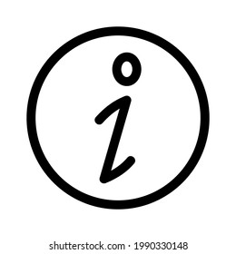 icono de información o logotipo símbolo de signo aislado ilustración vectorial - iconos vectoriales de estilo negro de alta calidad
