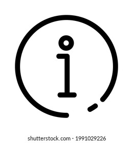 info icon or logo isolated sign symbol vector illustration - high quality black style vector icons
