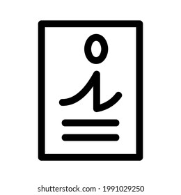 Info-Symbol oder Logo einzeln auf Zeichen, Vektorgrafik - hochwertige Vektorsymbole in schwarzem Stil
