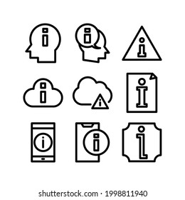icono de información o logotipo símbolo de signo aislado ilustración vectorial - Colección de iconos vectoriales de estilo negro de alta calidad
