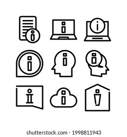 info icon or logo isolated sign symbol vector illustration - Collection of high quality black style vector icons
