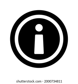 info icon or logo isolated sign symbol vector illustration - high quality black style vector icons
