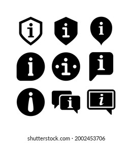 info icon or logo isolated sign symbol vector illustration - Collection of high quality black style vector icons