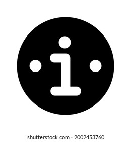 icono de información o logotipo símbolo de signo aislado ilustración vectorial - iconos vectoriales de estilo negro de alta calidad
