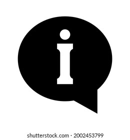 Info-Symbol oder Logo einzeln auf Zeichen, Vektorgrafik - hochwertige Vektorsymbole in schwarzem Stil