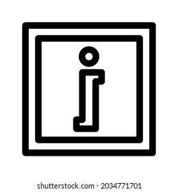 icono de información o logotipo símbolo de signo aislado ilustración vectorial - iconos vectoriales de estilo negro de alta calidad
