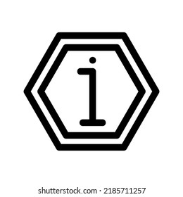 icono de información o logotipo símbolo de signo aislado ilustración vectorial - iconos vectoriales de estilo negro de alta calidad
