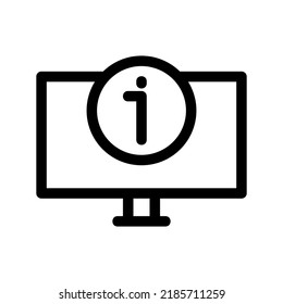 icono de información o logotipo símbolo de signo aislado ilustración vectorial - iconos vectoriales de estilo negro de alta calidad
