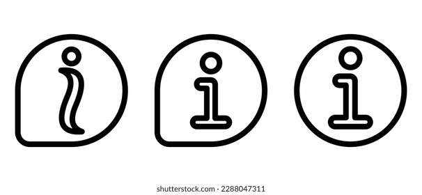 icono de información o logotipo símbolo de signo aislado ilustración vectorial - iconos vectoriales de estilo negro de alta calidad