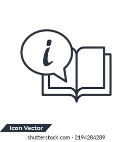 info icon logo vector illustration. Information Sign symbol template for graphic and web design collection