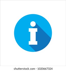 Info-Symbol mit langen Schatteneps10
