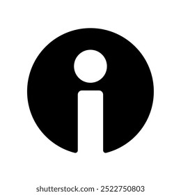 Infosymbol, moderner Vektor einzeln auf weißem Hintergrund