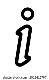icono de información sobre fondo blanco