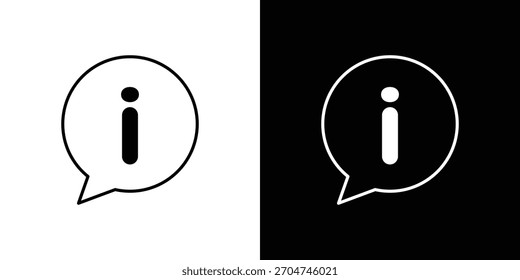 Info icono píxel perfecto. Símbolo de contorno. Dibujo lineal simple.