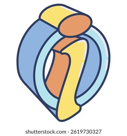 Info icon represented by Simple Info icon Lineal Color style.