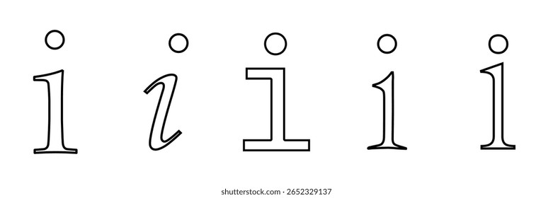 Info-Symbolsatz. Vektorgrafik.