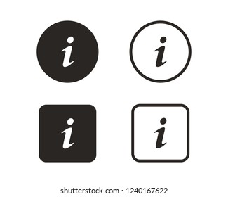 Info icon sign symbol