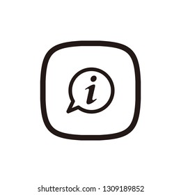 Info icon sign symbol