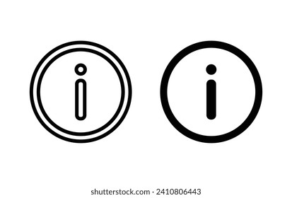 Info icon, info sign vector for web site Computer and mobile app