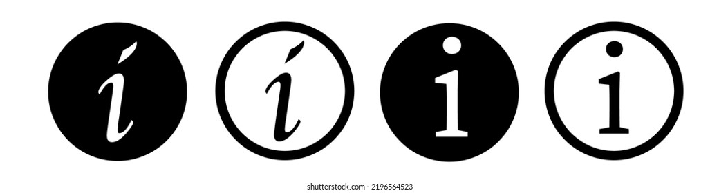 Info icon for site design. Information vector illustration. Isolated graphic symbol.
