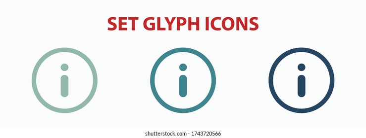 Info icon stock vector illustration flat design.