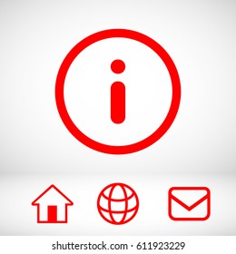 Info icon stock vector illustration