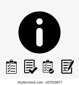 Info icon stock vector illustration