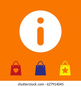 Info icon stock vector illustration