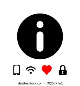 Info icon stock vector illustration