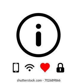 Info icon stock vector illustration