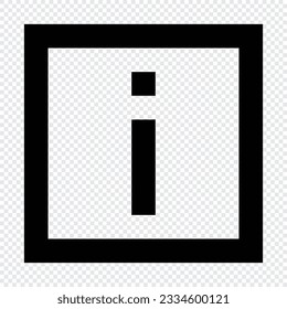 Info icon. Suitable for website UI design
