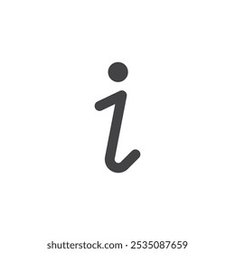 Info icon Symbol mark in filled style