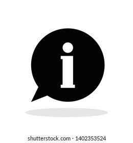 Info icon in trendy flat style. Information symbol for your web site design, logo, app, UI Vector EPS 10. 