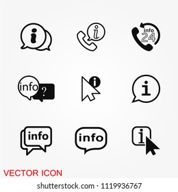 Info icon vector