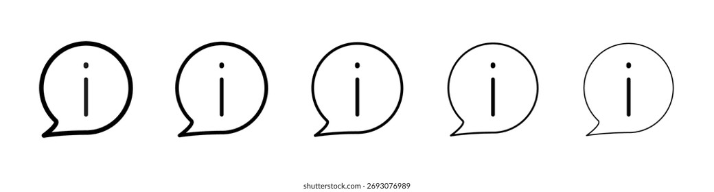 Icono de información Ilustración de Arte vectorial