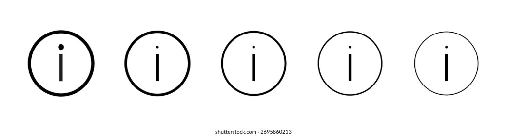 Icono de información Ilustración de Arte vectorial