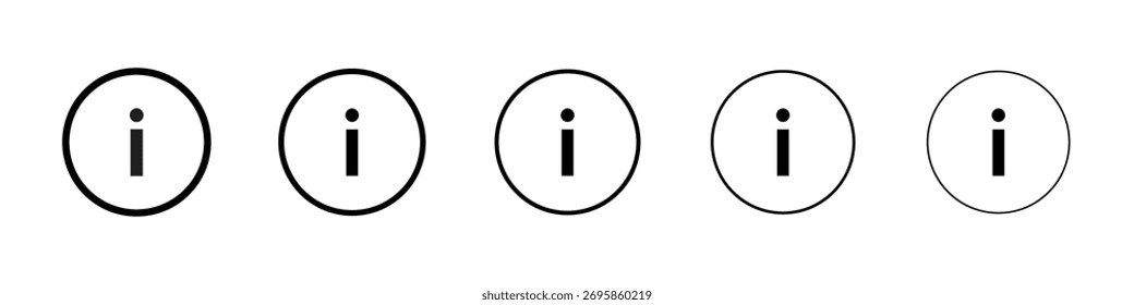 Icono de información Ilustración de Arte vectorial