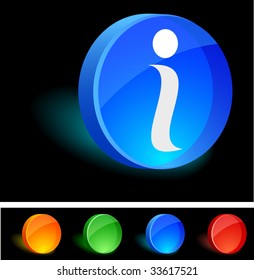 Info icon. Vector illustration.