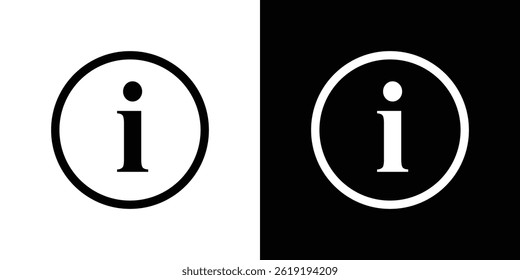 Icono de información. Ilustración vectorial, pictograma aislado. editable