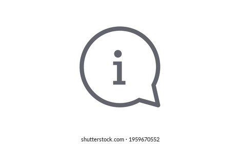Info Icon. Vector isolated illustration. Information icon or sign