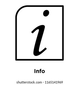 Info icon vector isolated on white background, Info transparent sign , office symbols