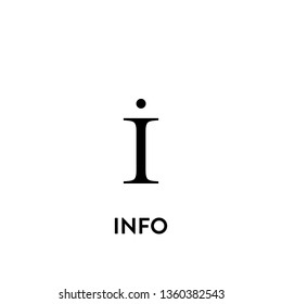 info icon vector. info sign on white background. info icon for web and app